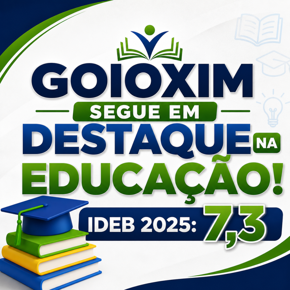 Goioxim mantém destaque na educação e alcança índice 7,3 no IDEB 2025