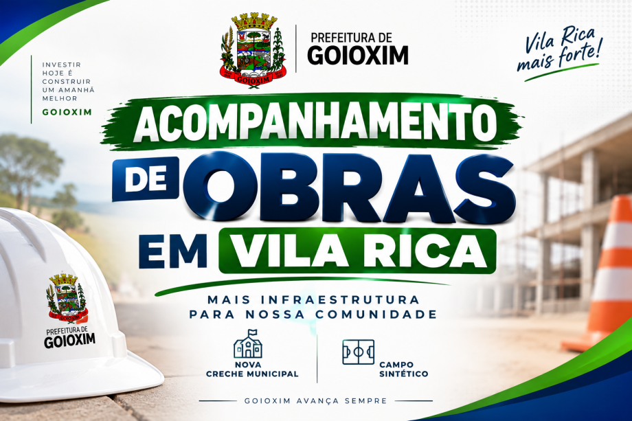 Acompanhamento de obras reforça compromisso com o desenvolvimento da comunidade de Vila Rica