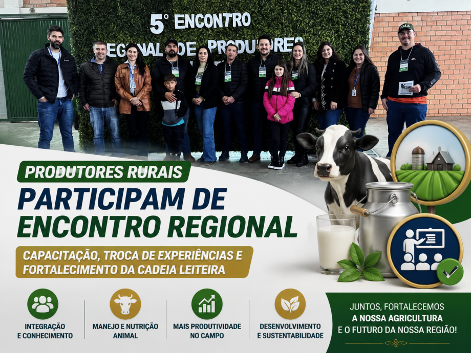 Produtores rurais participam de encontro regional voltado ao fortalecimento da cadeia leiteira