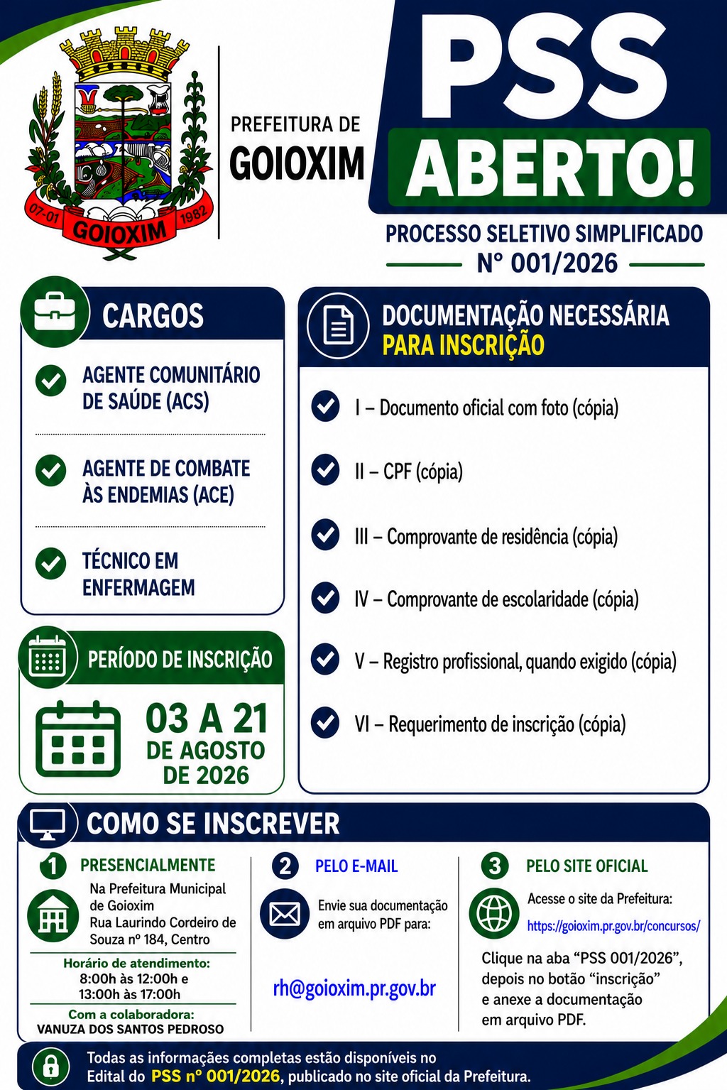 PSS Nº 001/2026
